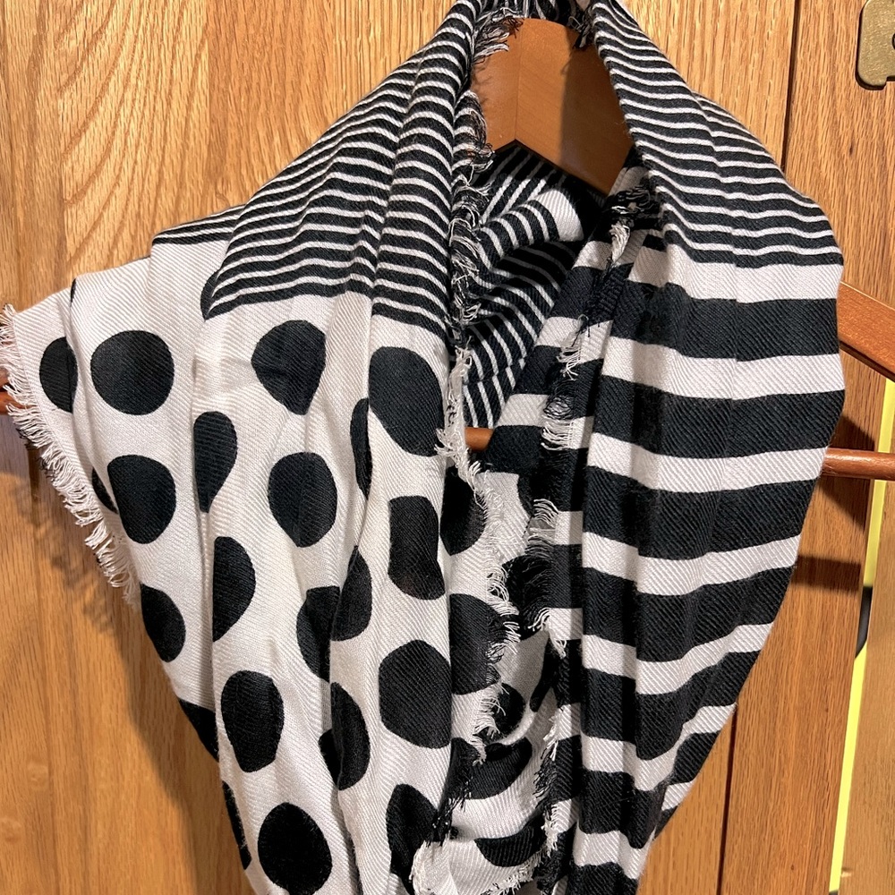 Stripes and Spots Infinity Scarf
